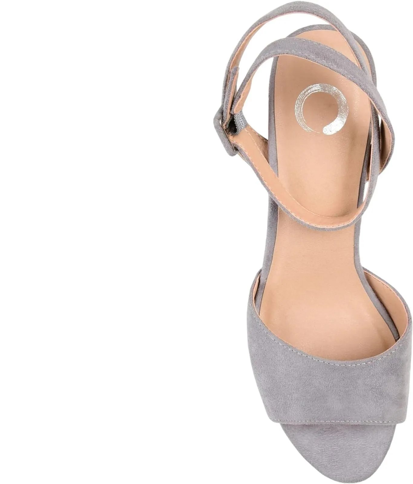 Journee Collection Womens Open Toe Strappy Platform Pumps NAIRRI-GRY Gray 8M