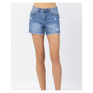 Judy Blue Hi-Waisted Distressed Shorts