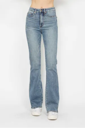 Judy Blue Veronica Tummy Control Back Embroidered Pocketed Bootcut Jeans
