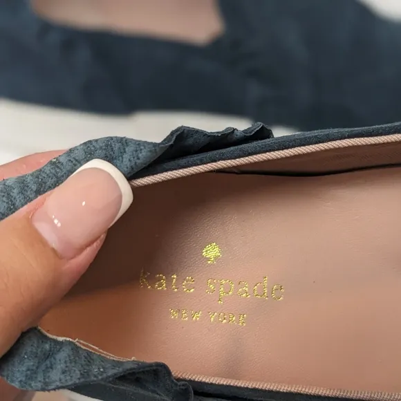 Kate Spade suede lilly rufell slides