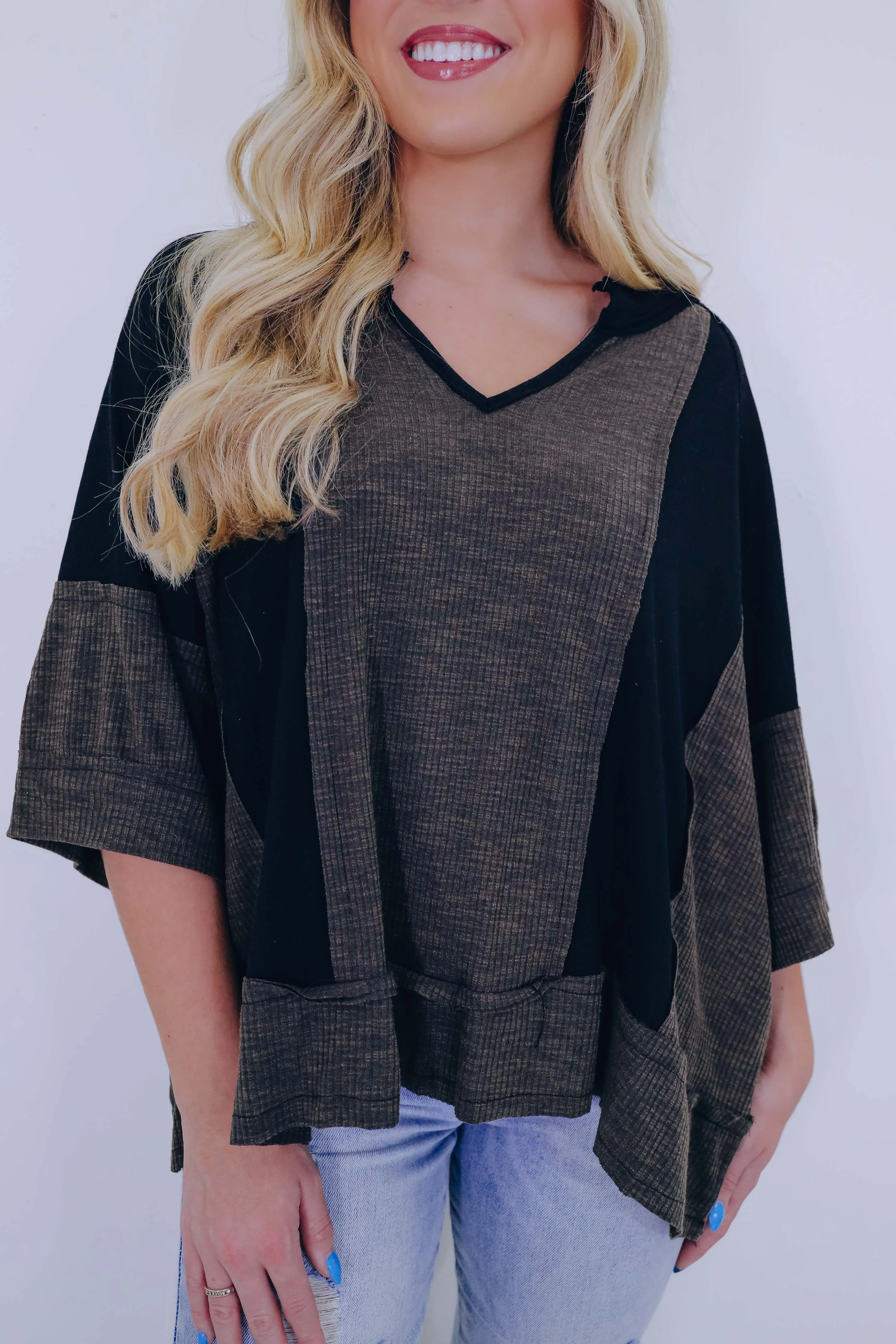 Kayla Color Block Top - 4 Colors