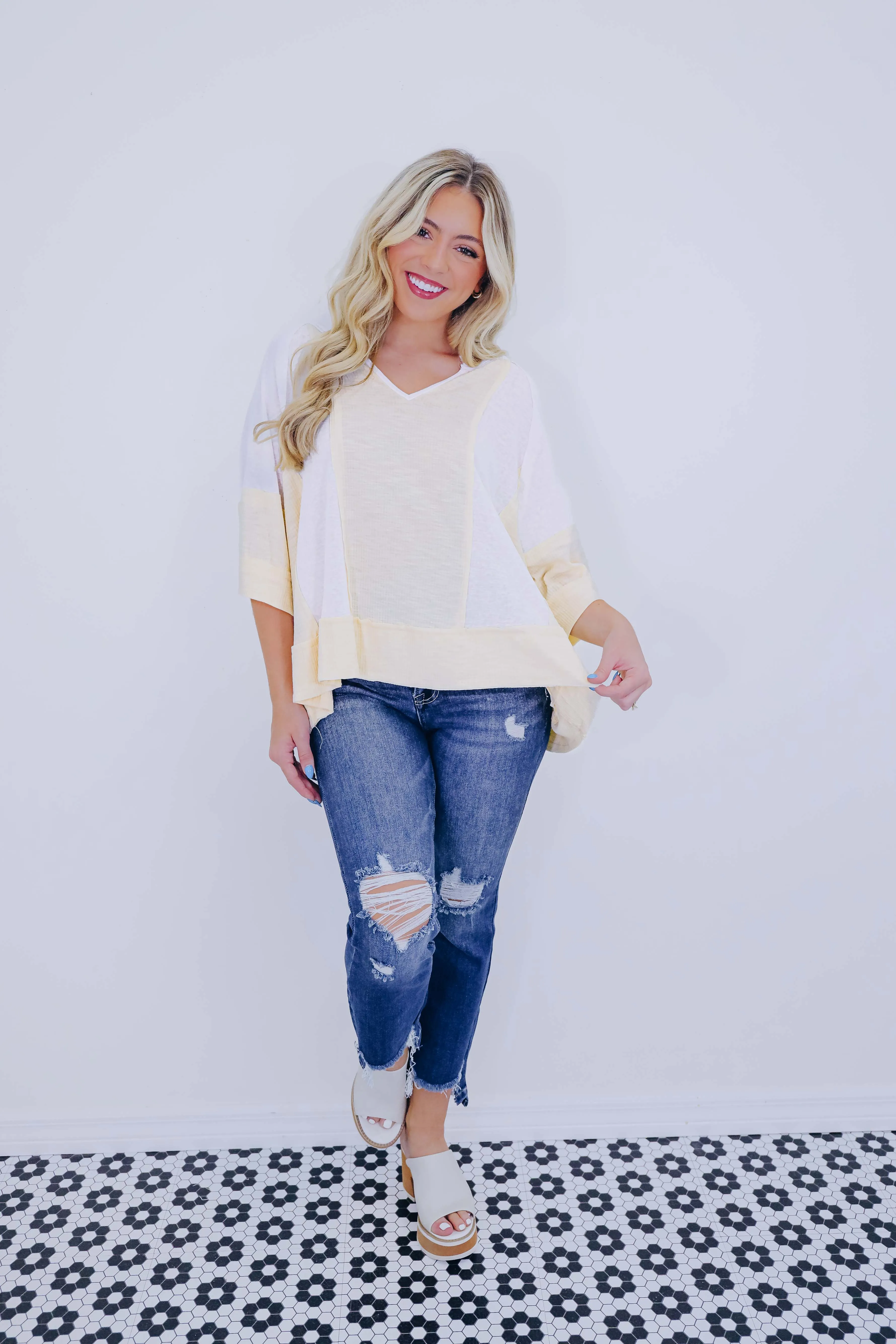 Kayla Color Block Top - 4 Colors