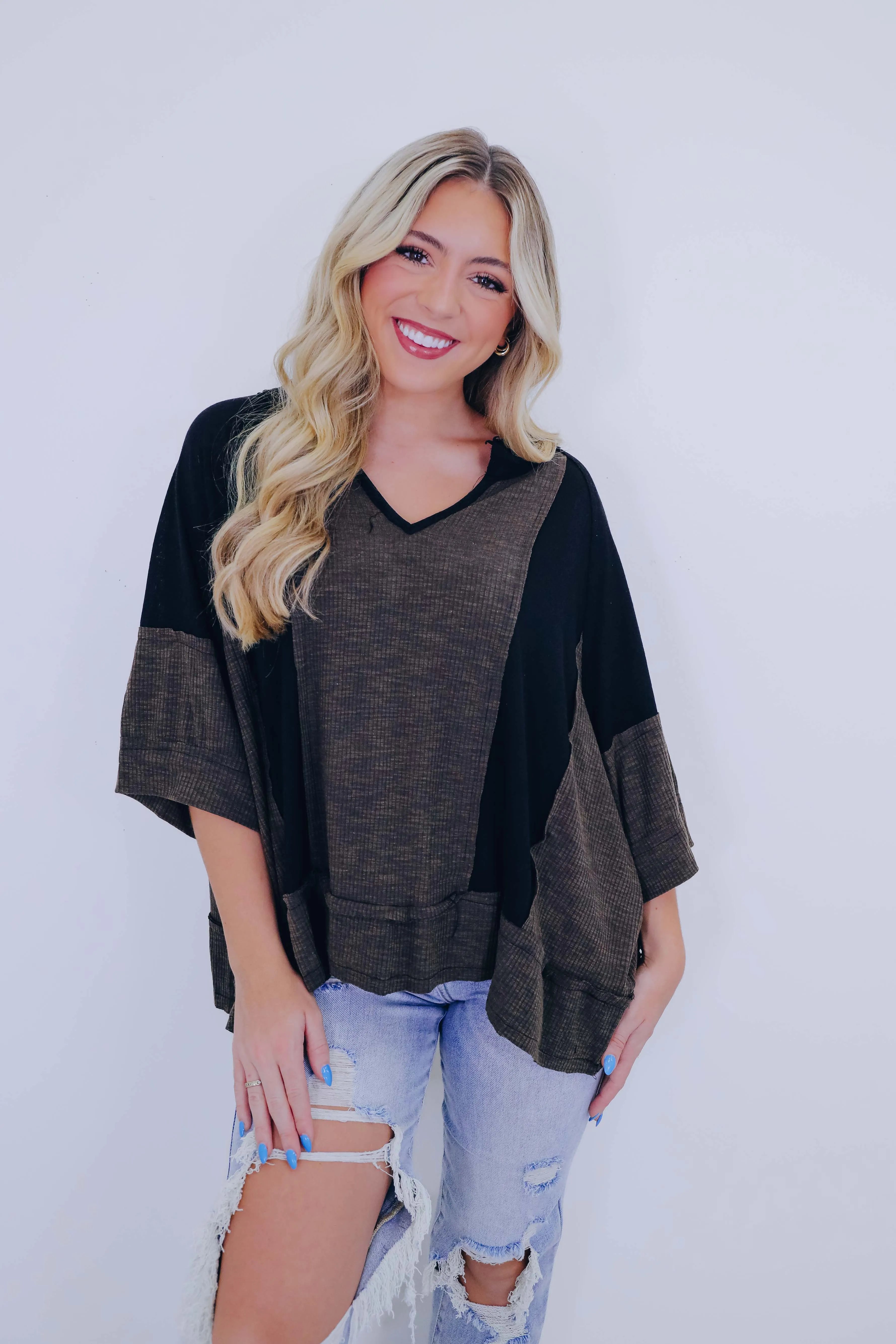 Kayla Color Block Top - 4 Colors