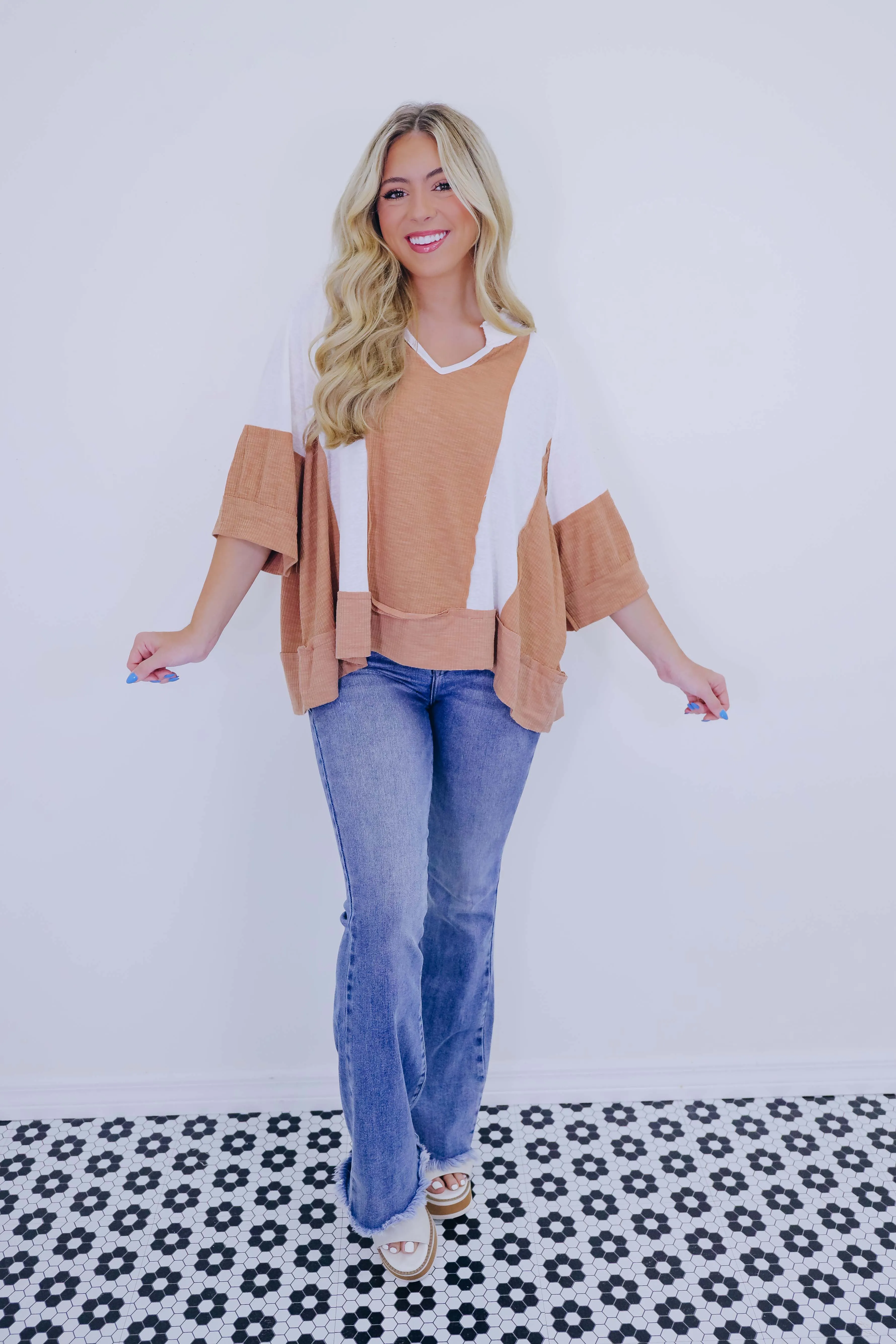 Kayla Color Block Top - 4 Colors