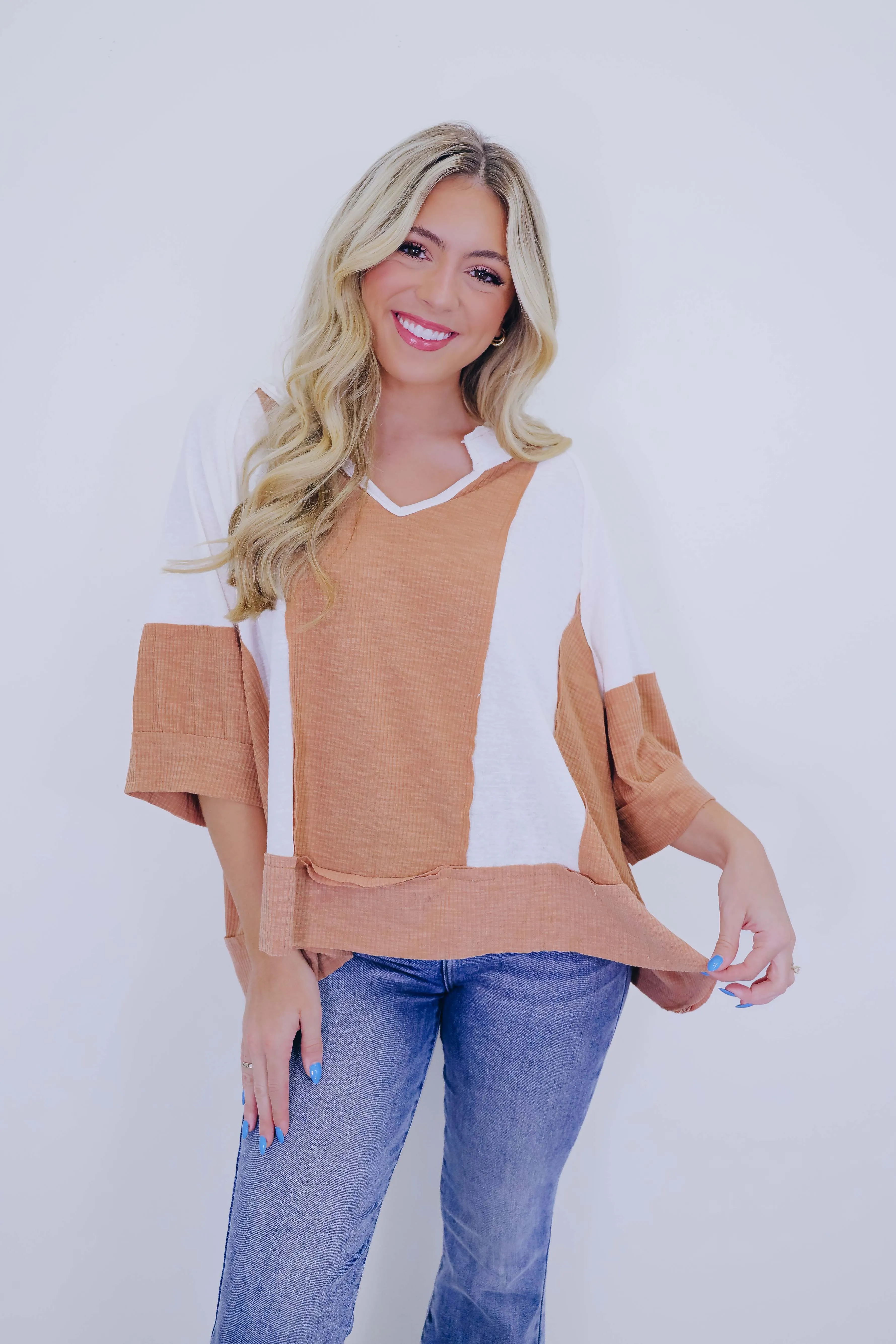 Kayla Color Block Top - 4 Colors