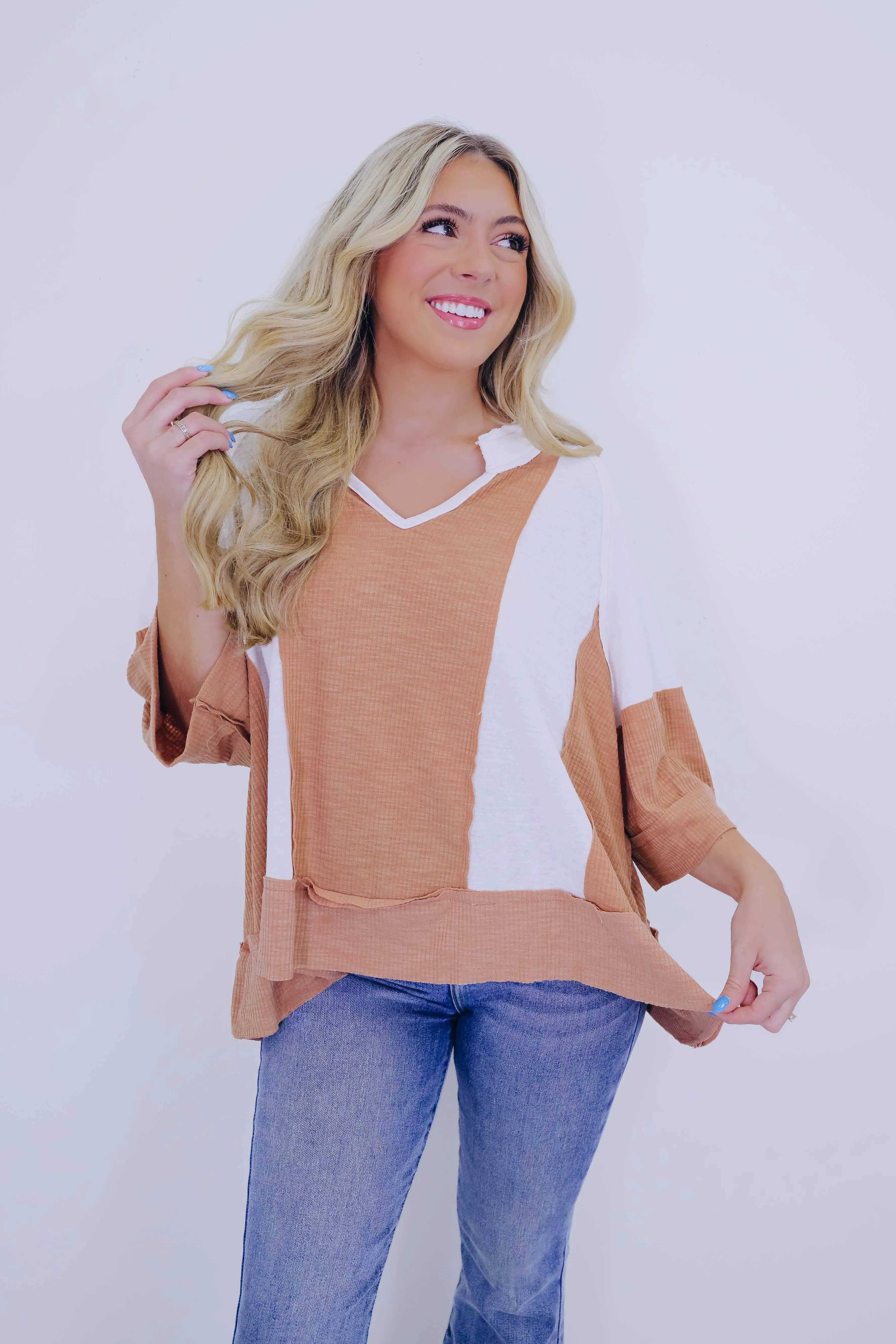 Kayla Color Block Top - 4 Colors