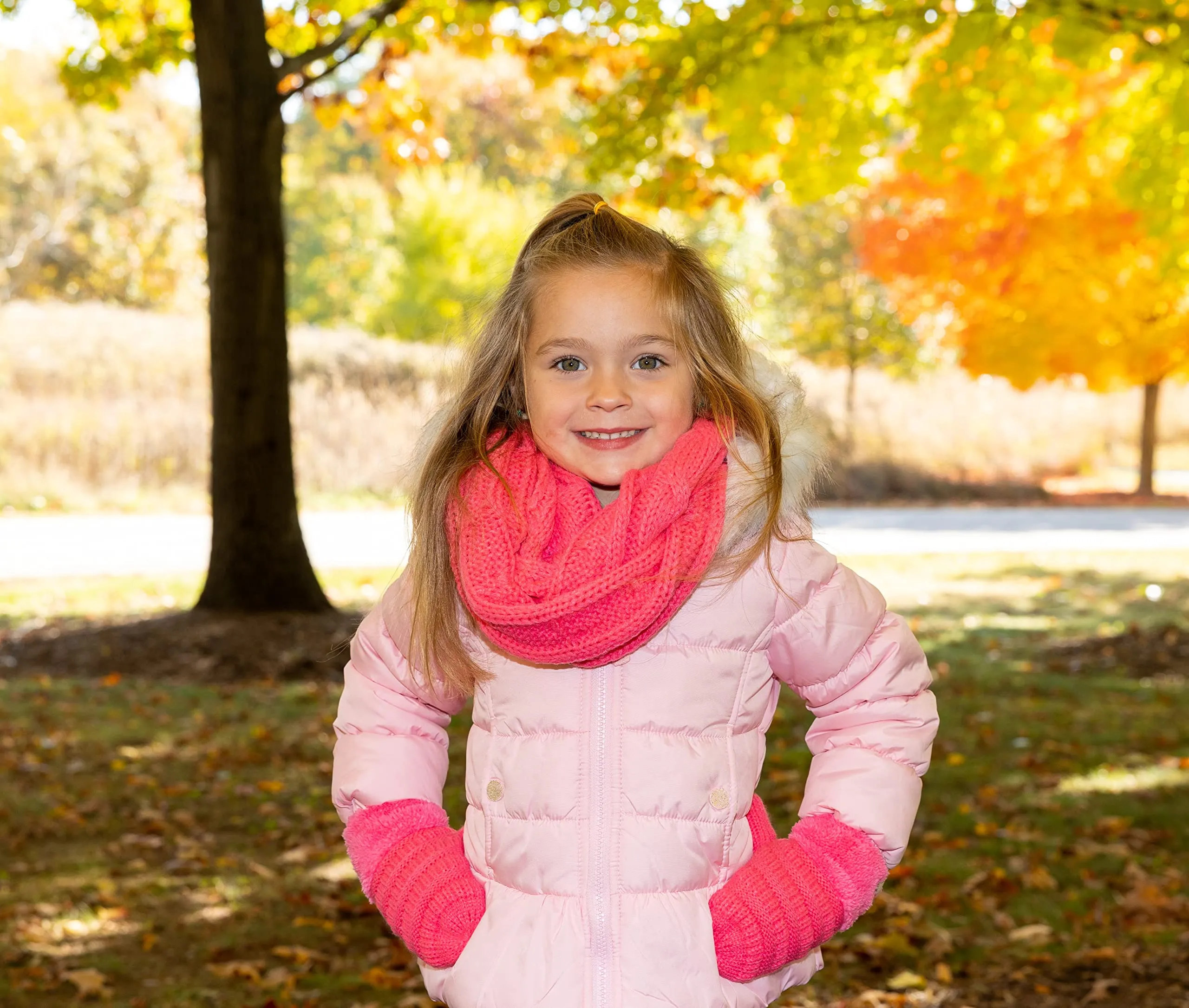 Kids Scarf & Mitten Matching Set by Funky Junque