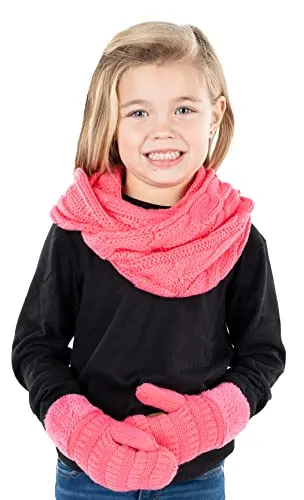 Kids Scarf & Mitten Matching Set by Funky Junque