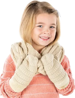 Kids Scarf & Mitten Matching Set by Funky Junque