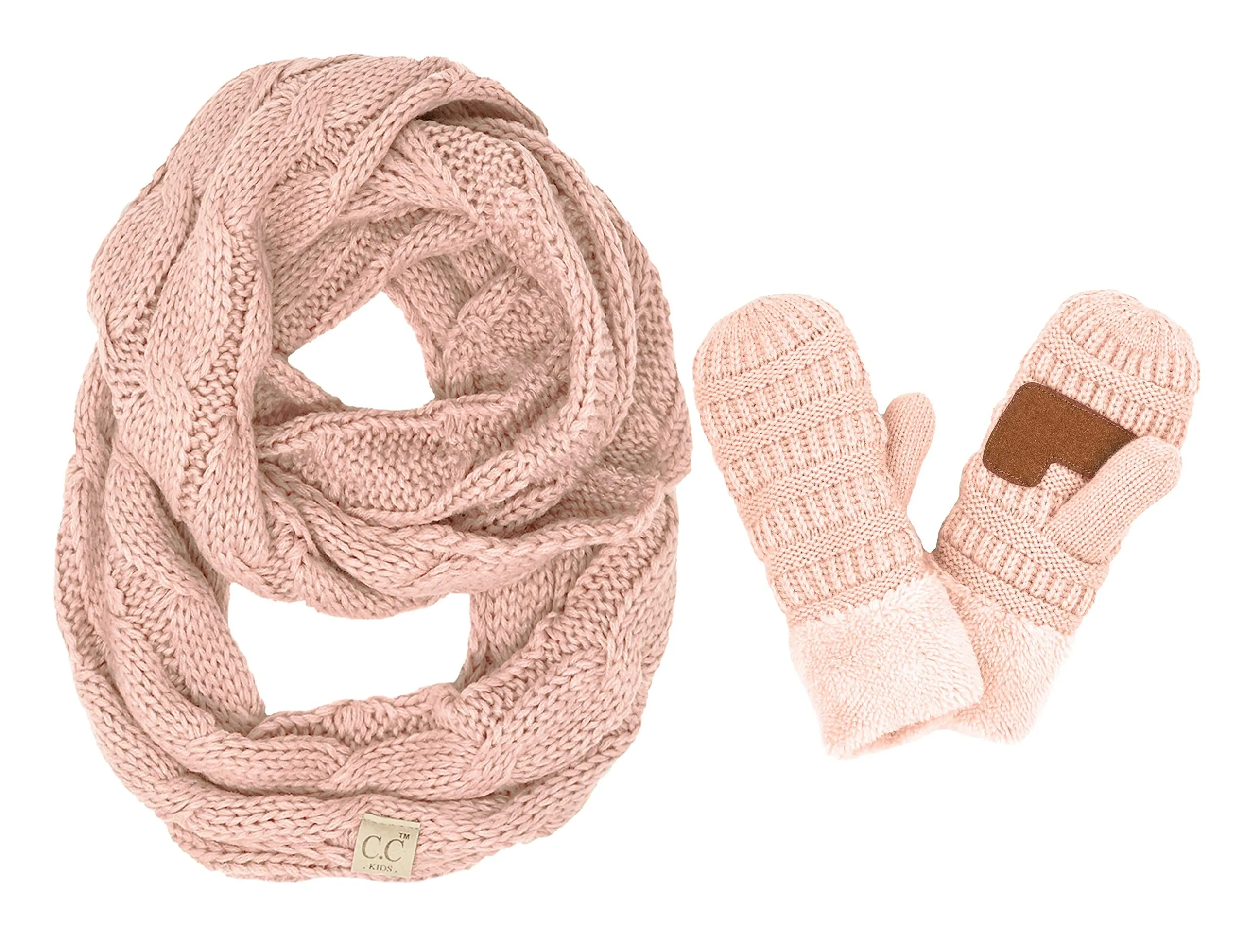 Kids Scarf & Mitten Matching Set by Funky Junque