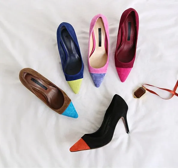 Ladies Small Size Cap Toe Heel Pumps SS62