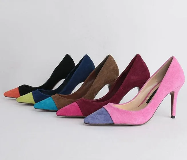 Ladies Small Size Cap Toe Heel Pumps SS62