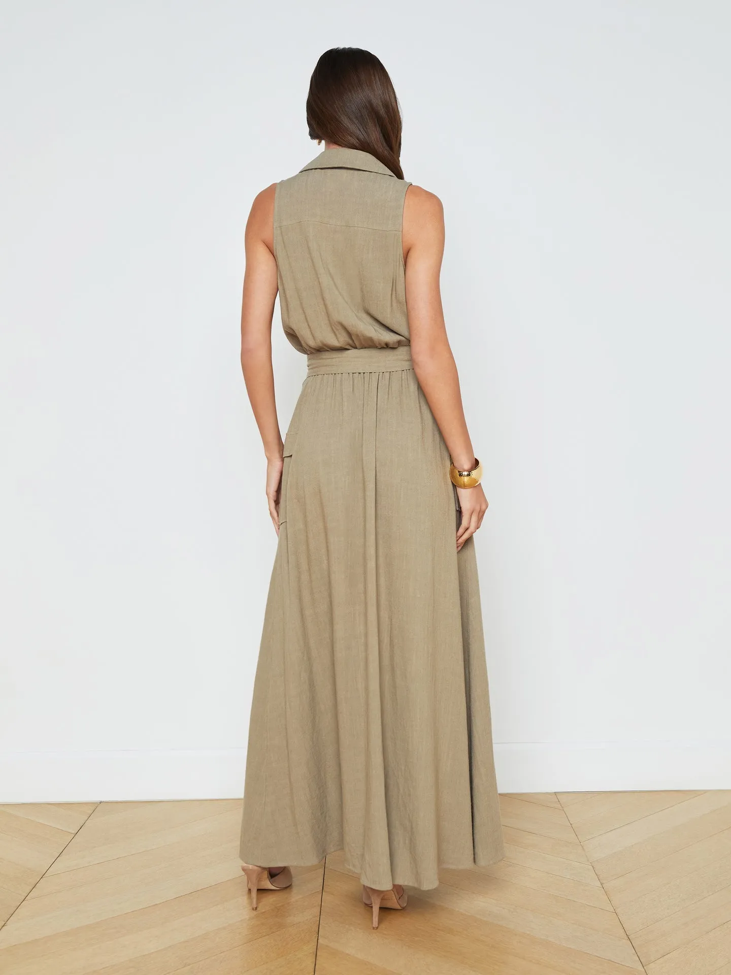 Lagence Mayer Military Maxi Dress