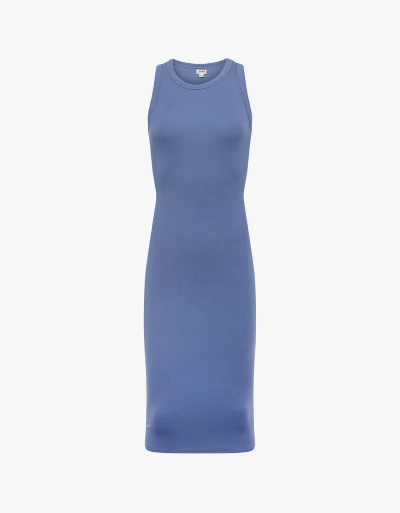 L'agence Nura Sleeveless Midi Dress in Wild Wind
