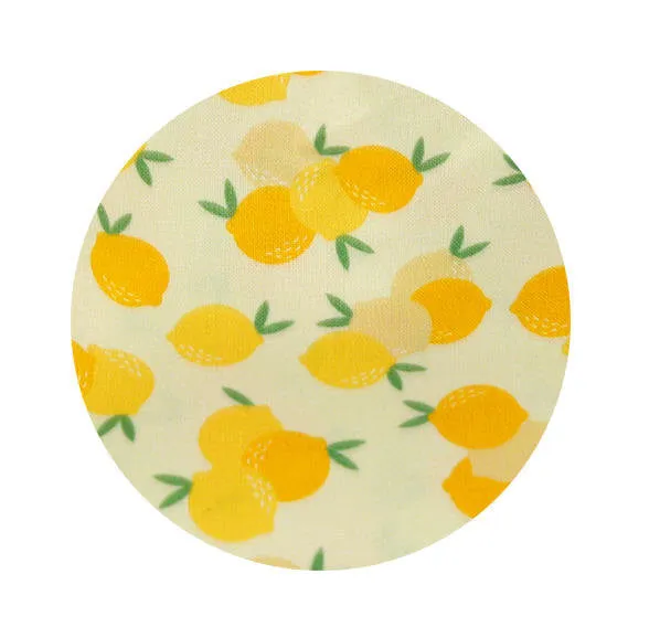 Lemons Cotton Fabric, Fruits Cotton Fabric, Yellow Lemon Fabric - Digital Printing - Fabric By the Yard 85788