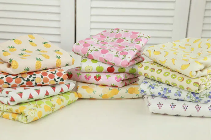 Lemons Cotton Fabric, Fruits Cotton Fabric, Yellow Lemon Fabric - Digital Printing - Fabric By the Yard 85788