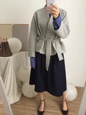Lykke kimono wrap jacket { Limited Edition , French-made woven fabric }