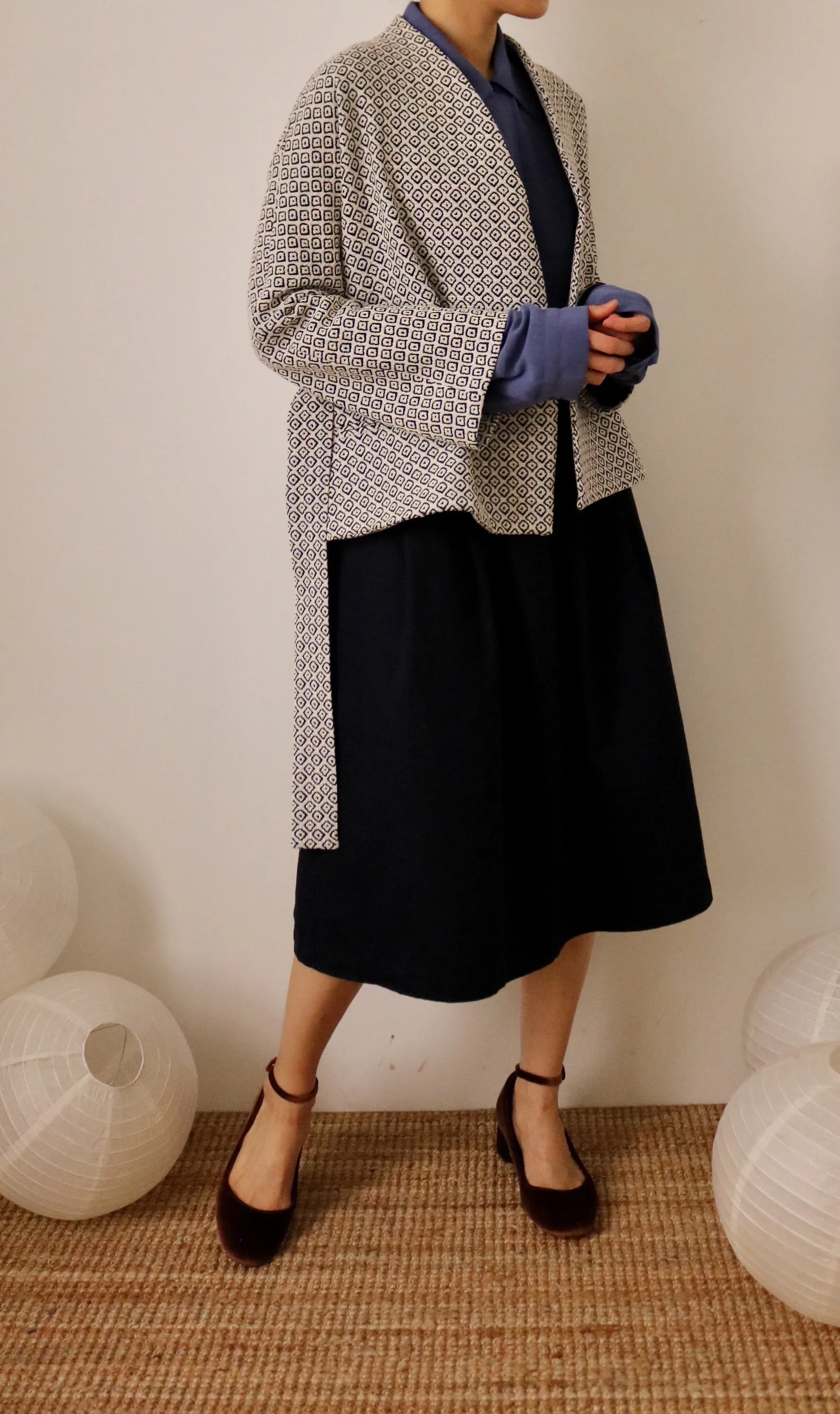 Lykke kimono wrap jacket { Limited Edition , French-made woven fabric }