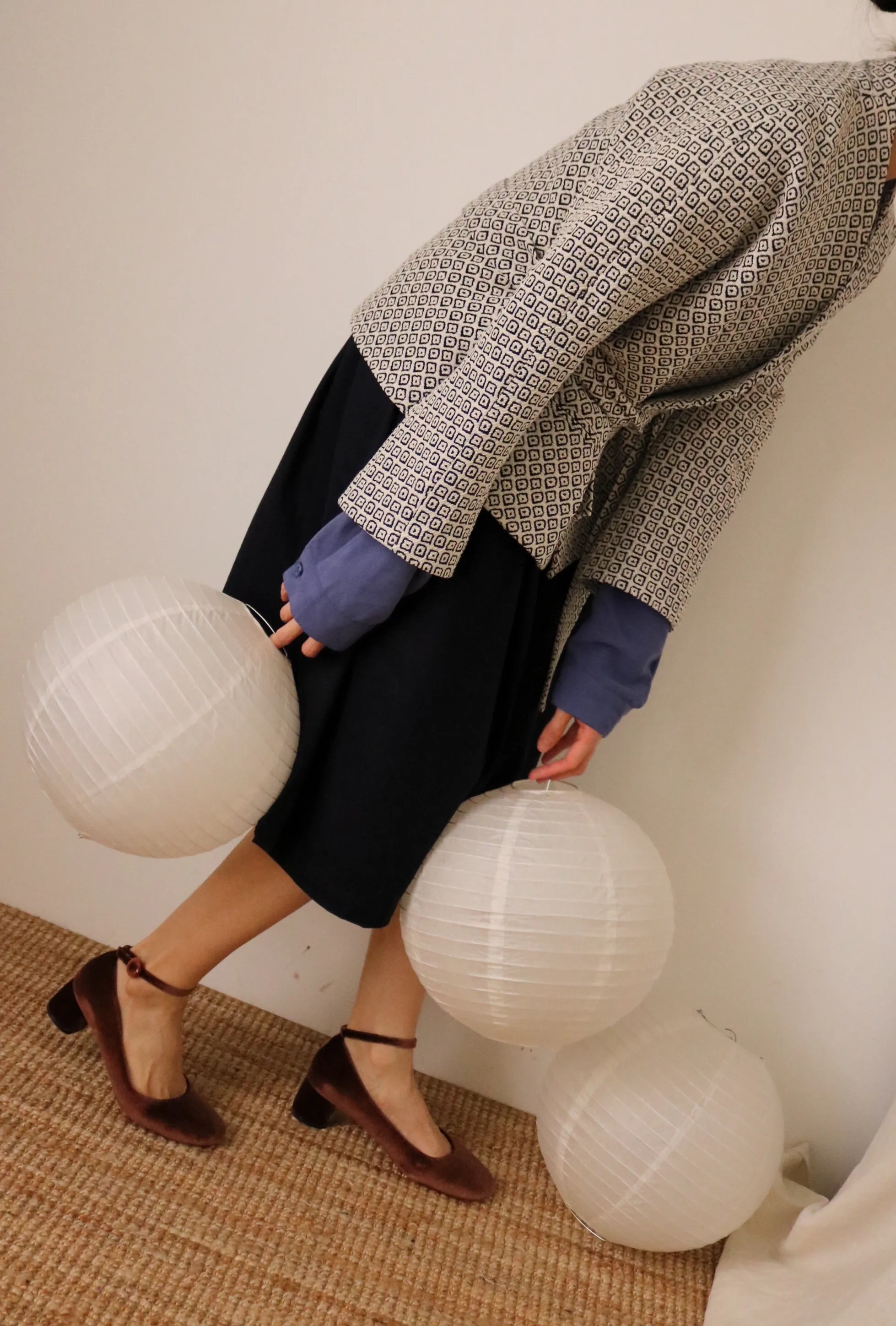 Lykke kimono wrap jacket { Limited Edition , French-made woven fabric }