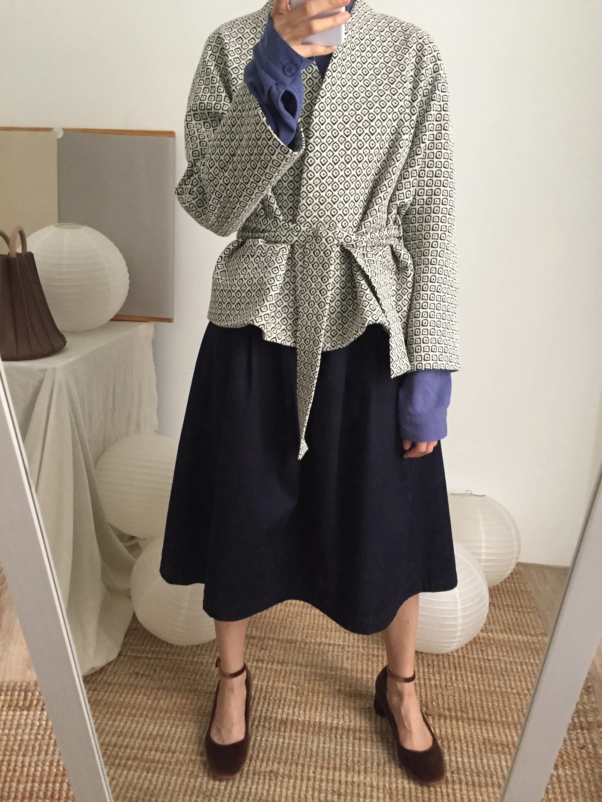 Lykke kimono wrap jacket { Limited Edition , French-made woven fabric }