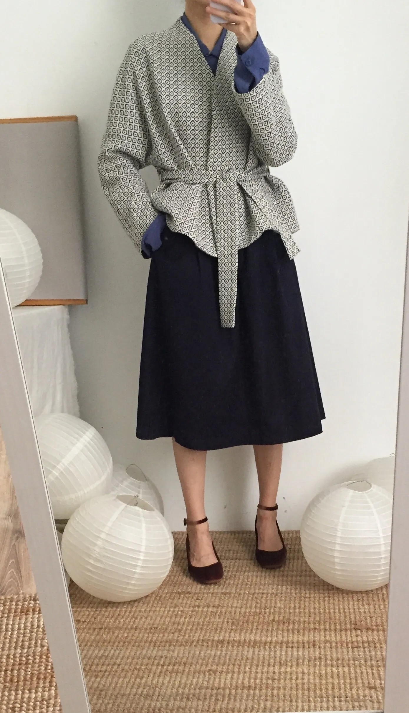 Lykke kimono wrap jacket { Limited Edition , French-made woven fabric }