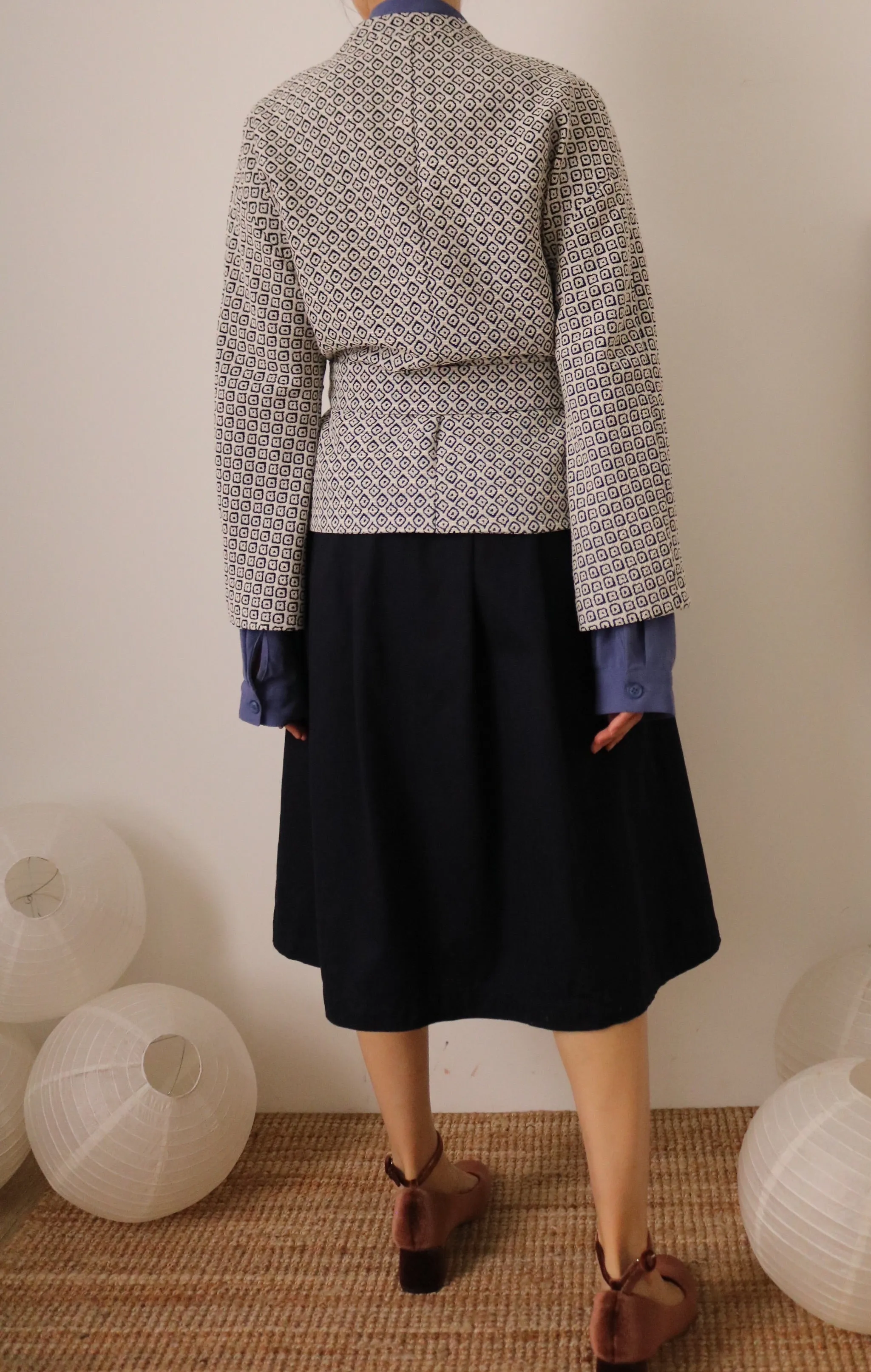 Lykke kimono wrap jacket { Limited Edition , French-made woven fabric }