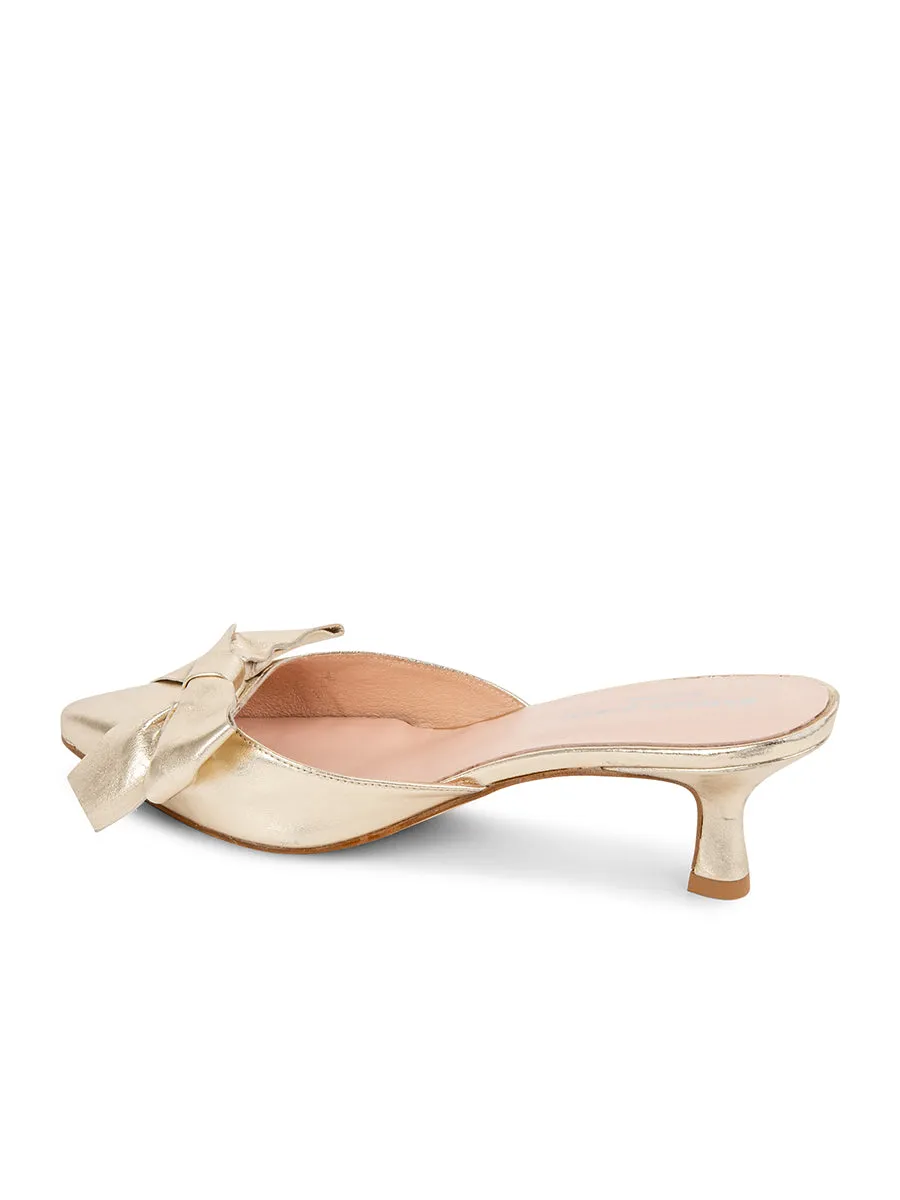 Malibu Kitten Heel Mule