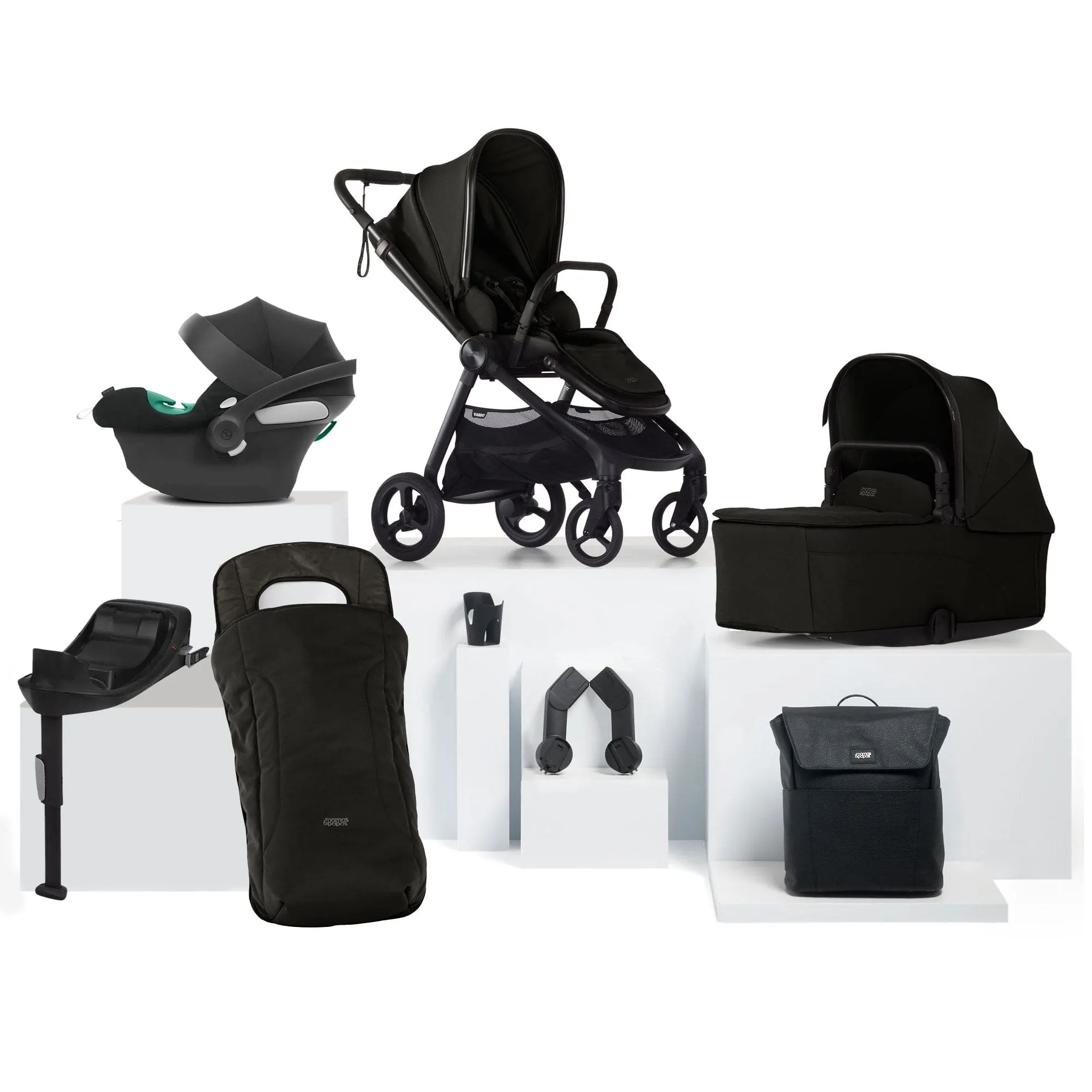 Mamas & Papas Vardo Complete Cybex Bundle in Noir