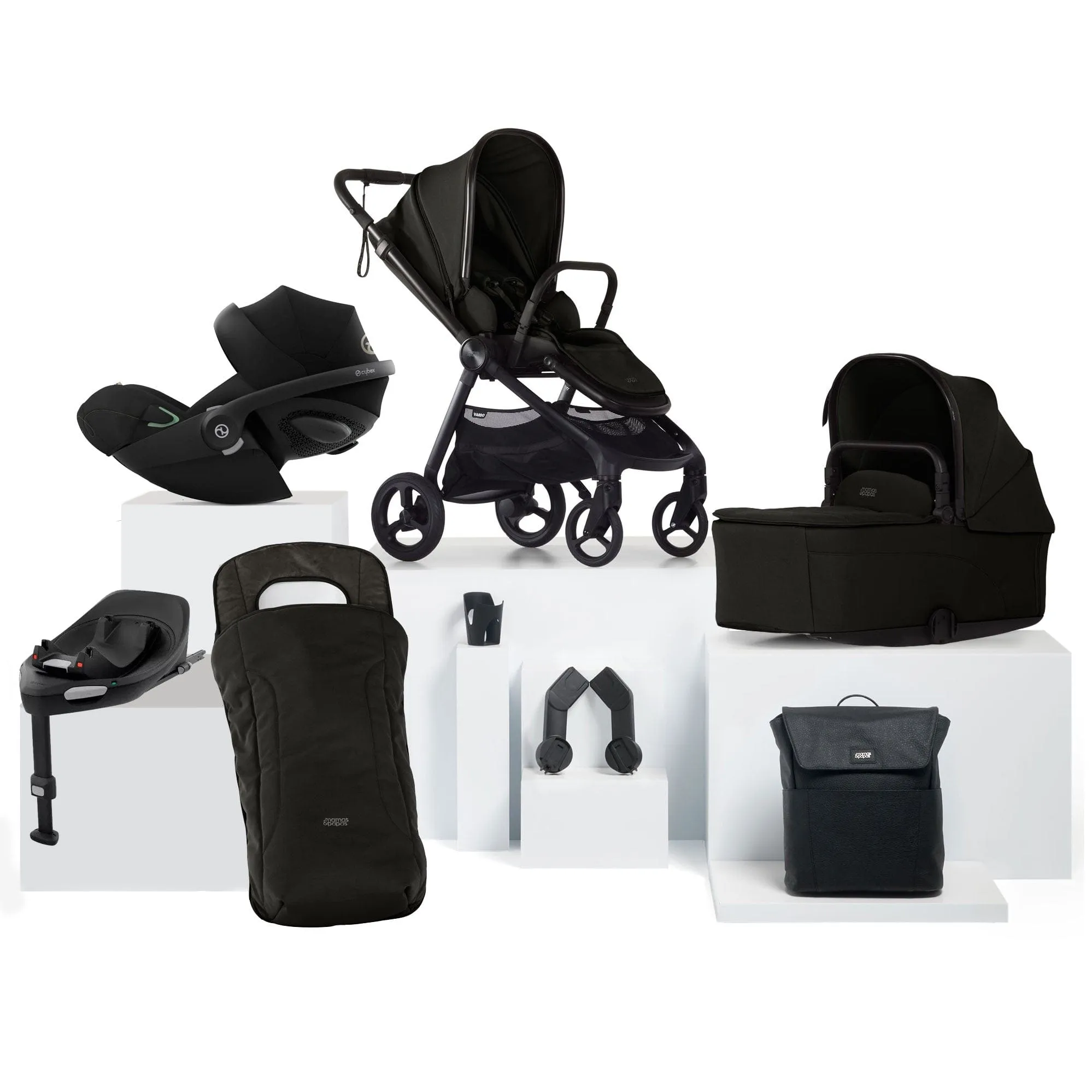 Mamas & Papas Vardo Complete Cybex Bundle in Noir