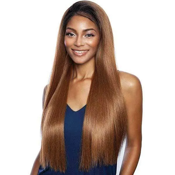Mane Concept Brown Sugar Natural Hairline Human Hair Blend Lace Wig - BSN201 GLACIER - Clearance