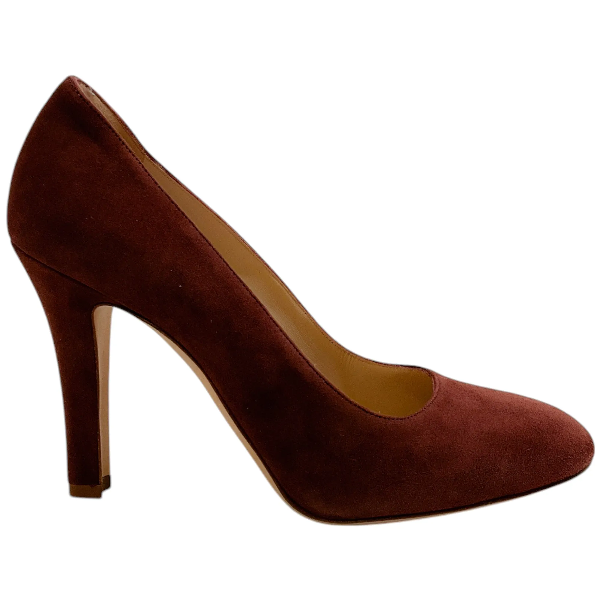 Manolo Blahnik Dark Chocolate Brown Suede Verin 105 Pumps