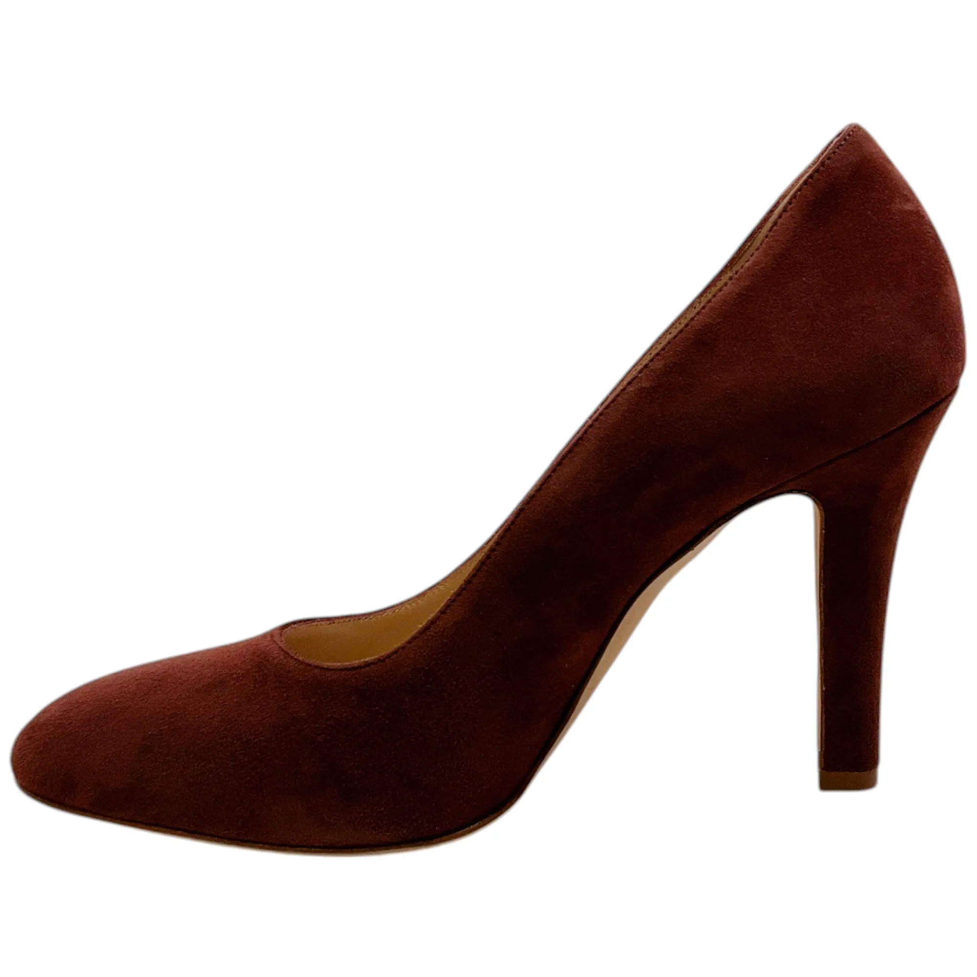 Manolo Blahnik Dark Chocolate Brown Suede Verin 105 Pumps