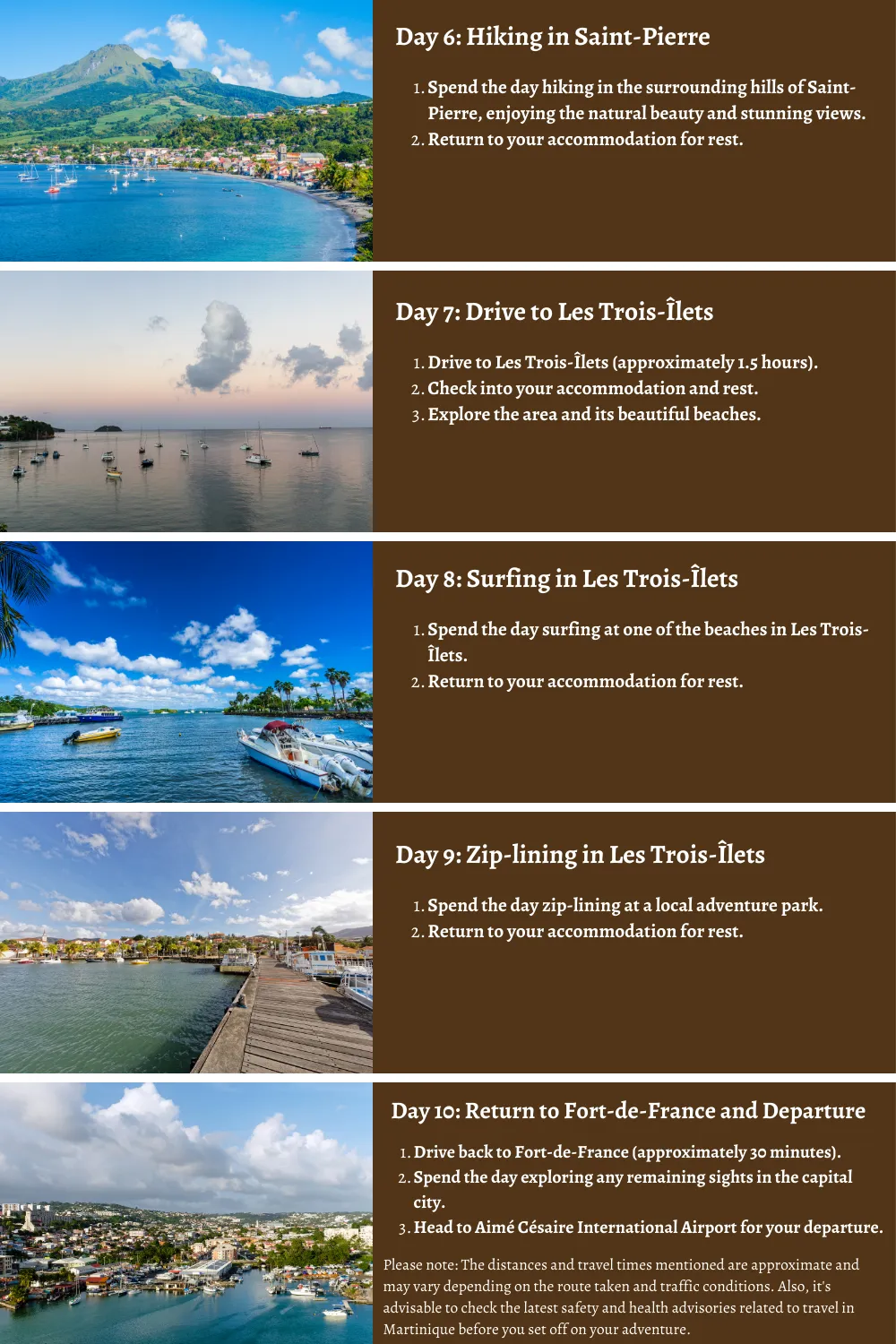 Martinique - Caribbean Beauty and French Charms: A 10 Day Itinerary to Camping, Surfing, Climbing, Hiking, and Zip-Lining