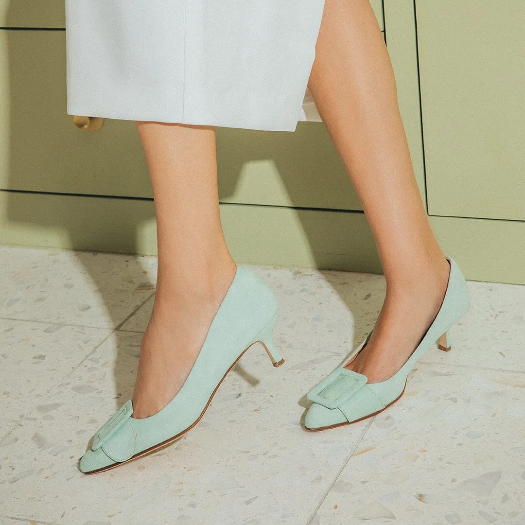 MILK PISTACHIO SUEDE