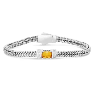 Mini Woven Citrine Bracelet
