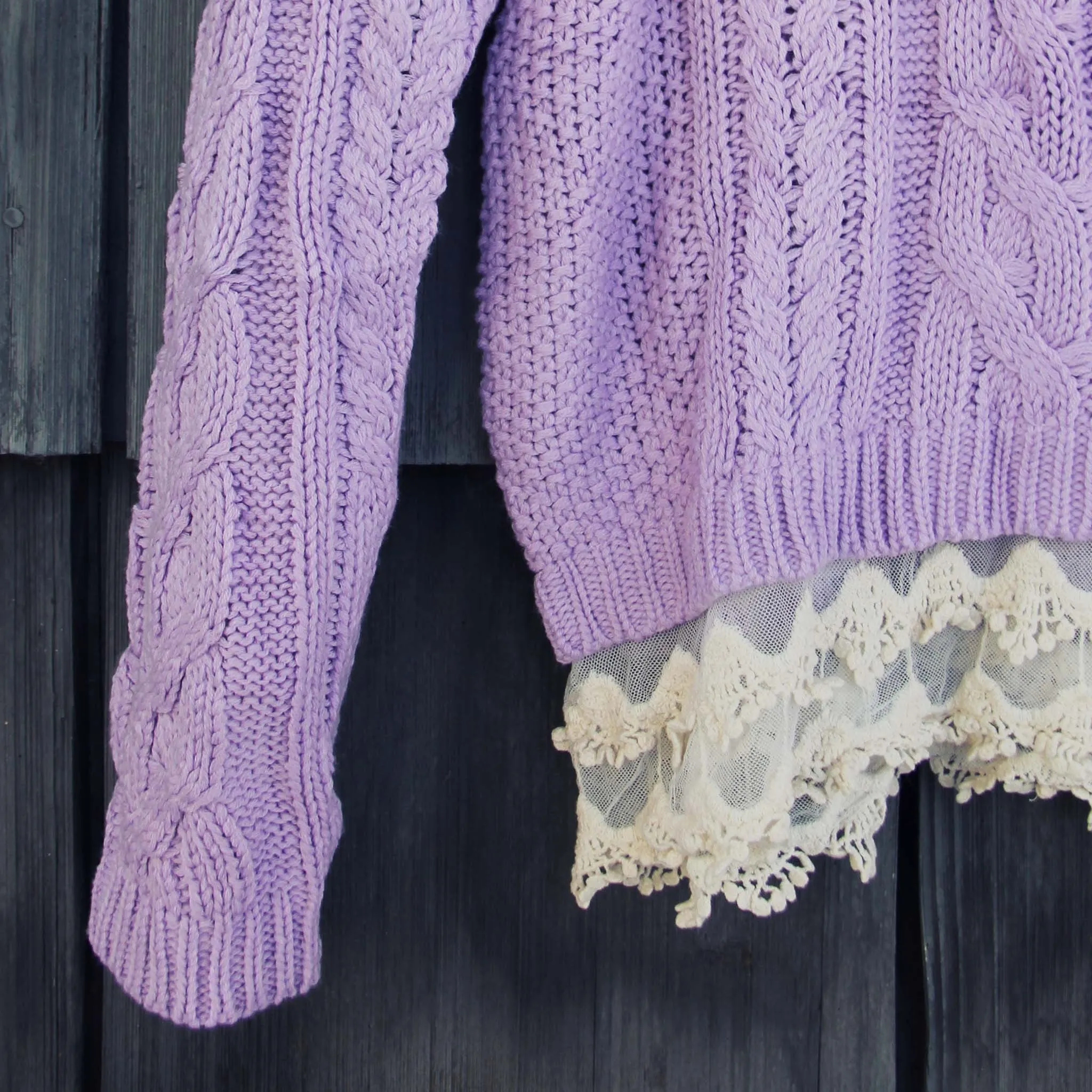 Misty Lake Fisherman's Sweater