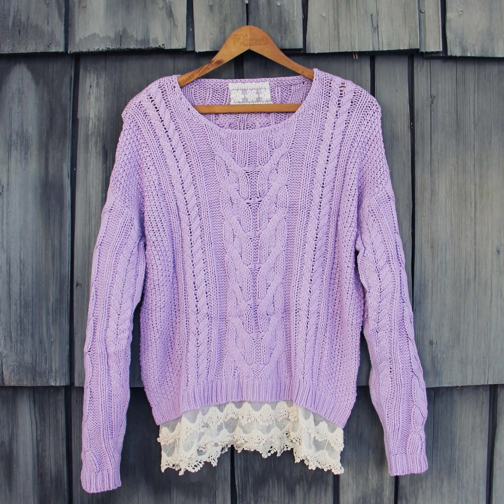 Misty Lake Fisherman's Sweater