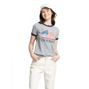 Modern Lux Women's Short Sleeve Cali California Bear Graphic T-Shirt