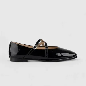 Morbido Ladies Leather Comfort Pump Black BIL004