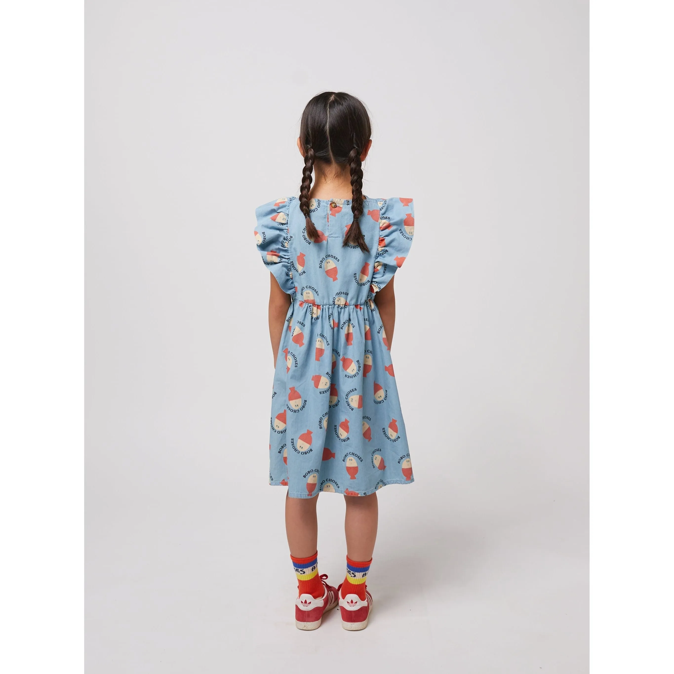 Morning Egg All Over Ruffle Dress
