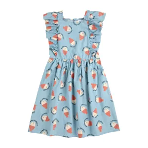 Morning Egg All Over Ruffle Dress