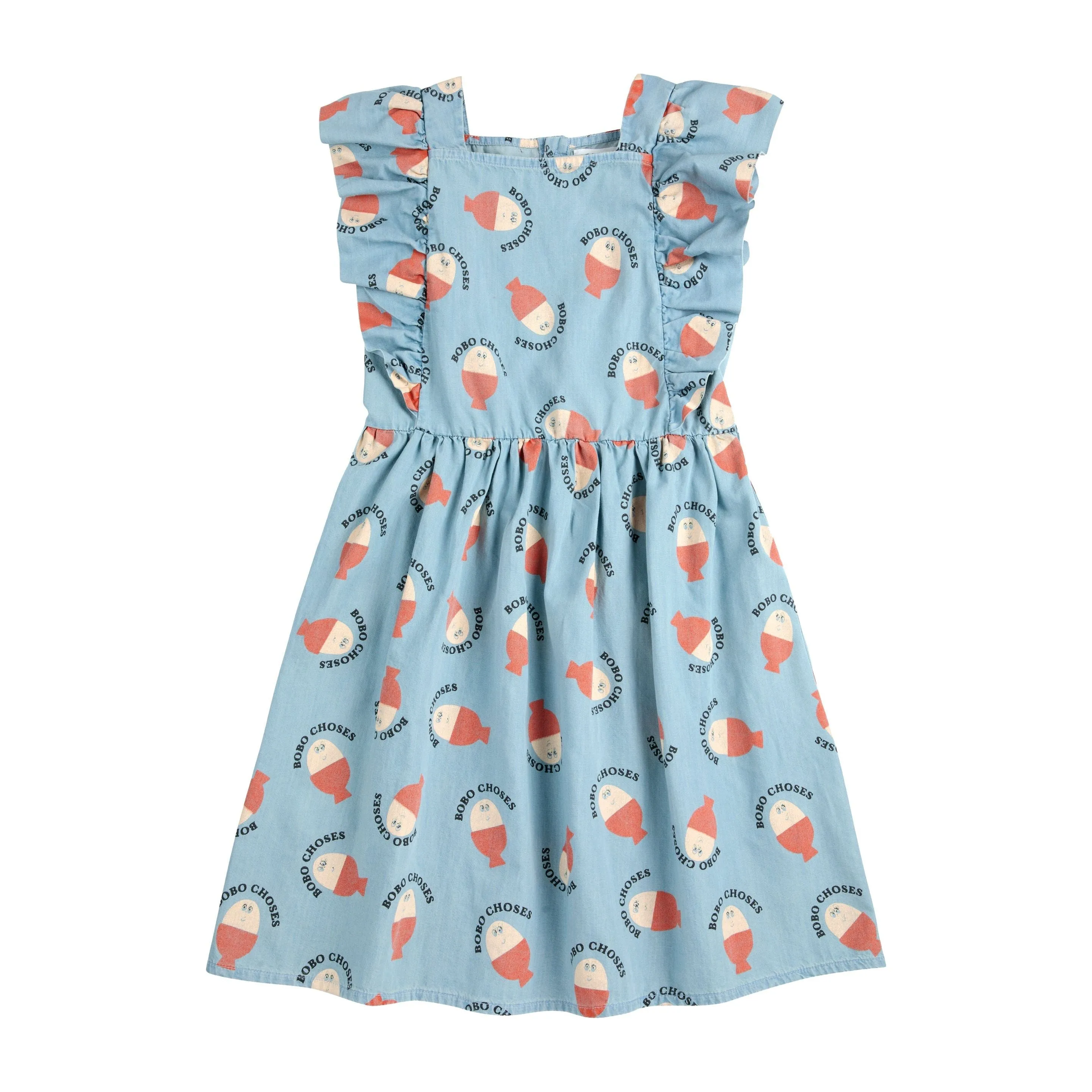 Morning Egg All Over Ruffle Dress