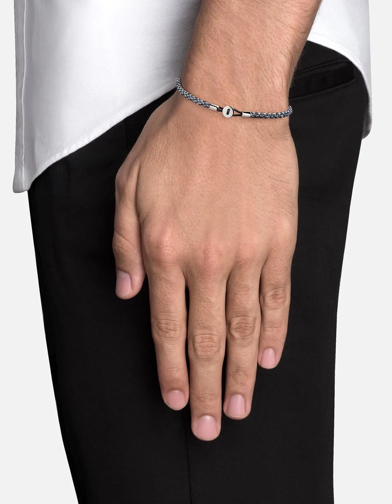 Nexus Woven Bracelet, Sterling Silver