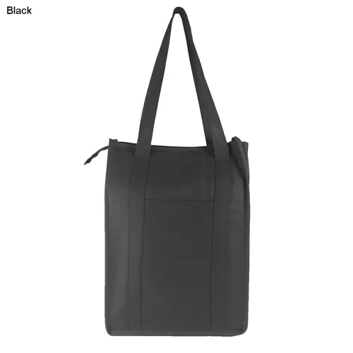Non Woven Cooler Bag With Top Zip Closure NWB015