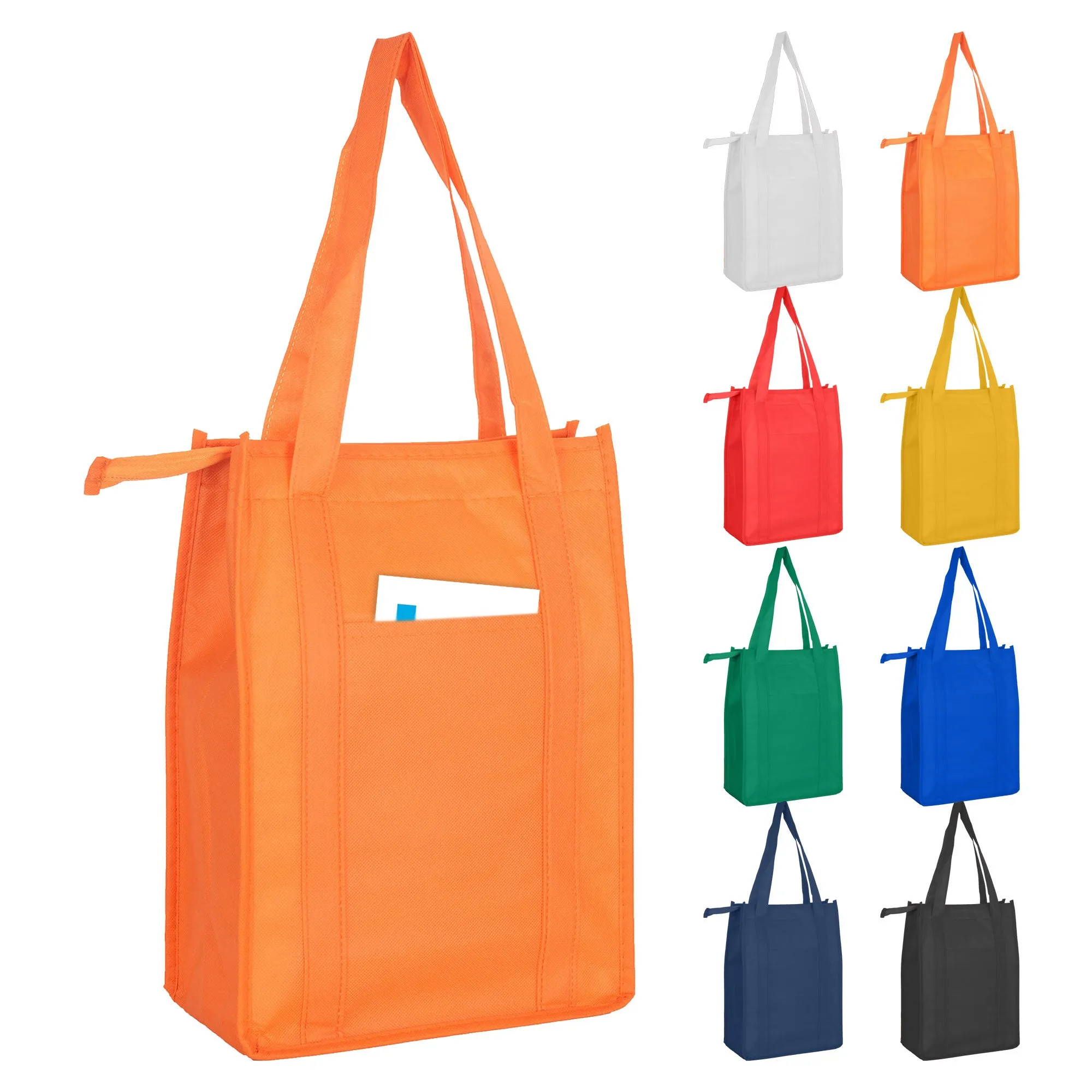 Non Woven Cooler Bag With Top Zip Closure NWB015