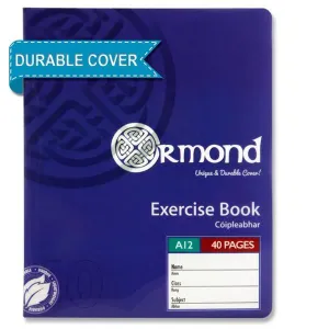 Ormond 40 Page A12 Durable Cover Copy Book