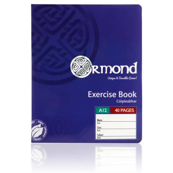 Ormond 40 Page A12 Durable Cover Copy Book