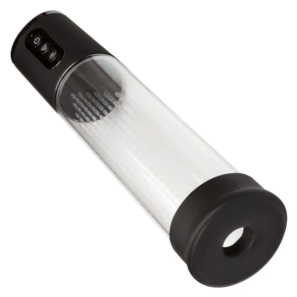Peak Rechargeable Penis Pump - Black/clear