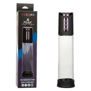 Peak Rechargeable Penis Pump - Black/clear