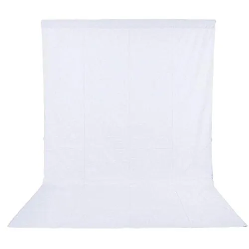 Phot-R 1.6x3m White Non-Woven Backdrop